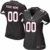 Women Nike Arizona Cardinals Customized Black Team Color Stitched NFL Game Jersey,baseball caps,new era cap wholesale,wholesale hats